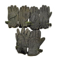 Gants en cuir d'origine britannique militaire MK II doublés vert foncé pour la protection des mains