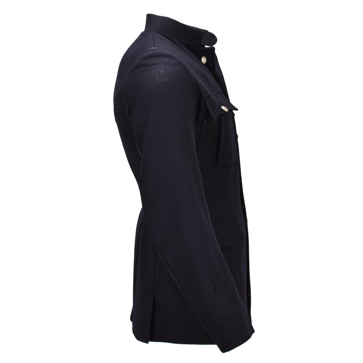 Tunique Militaire Britannique Originale Veste Formelle Laine Boutons Métal Noir