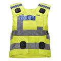 Gilet pare-balles original de la police britannique à double usage jaune haute visibilité