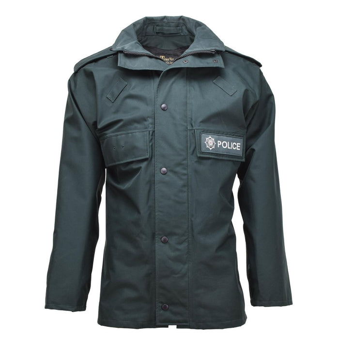 Original uniforme de la police britannique anorak imperméable parka imperméable sans doublure vert - GoMilitar