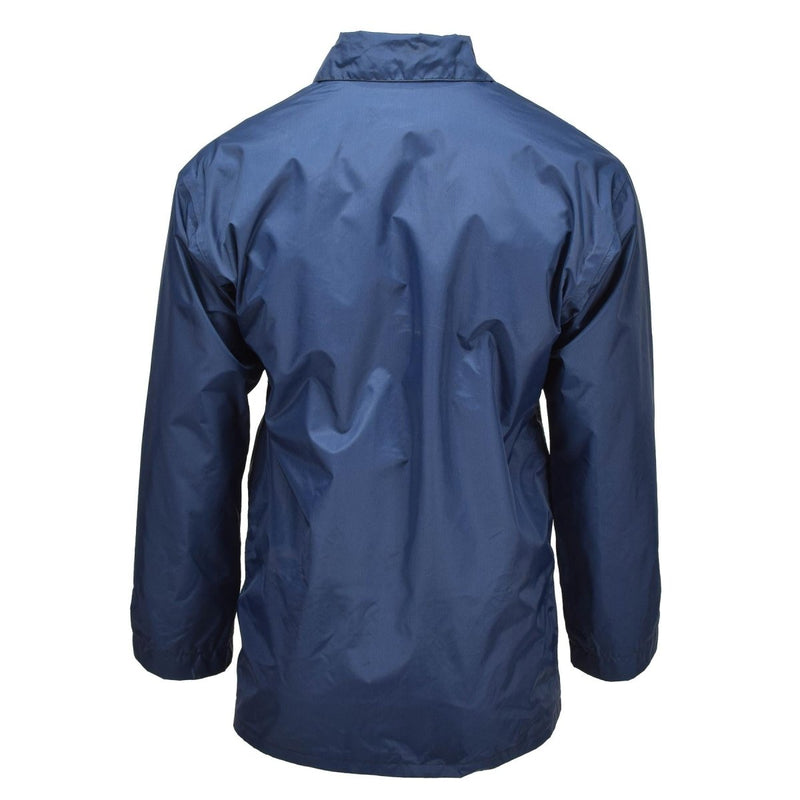 Veste de pluie originale de la RAF britannique imperméable et doublée de parka contre les intempéries bleue