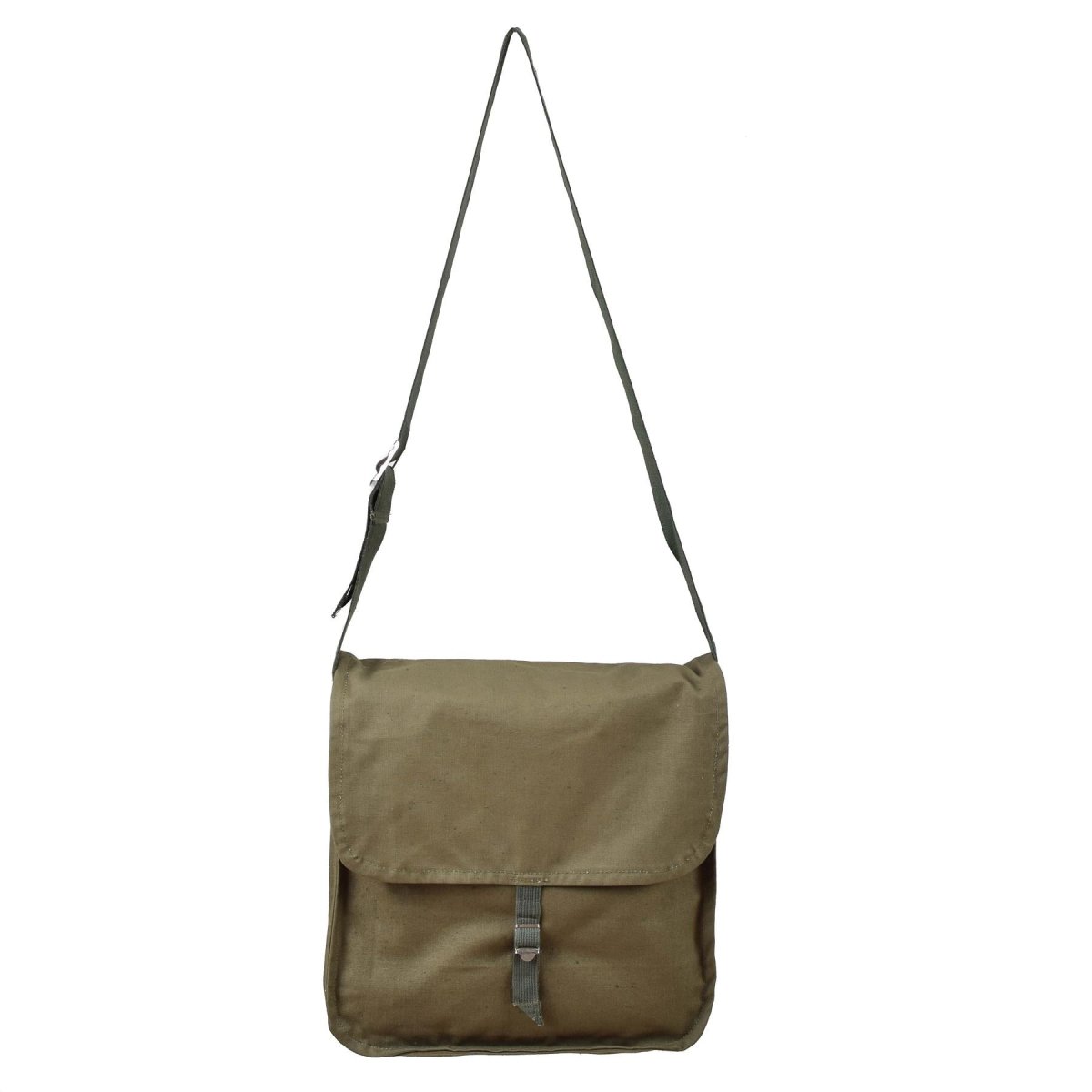 Sac à bandoulière olive original de l'armée bulgare avec bandoulière réglable pour voyage en plein air NEUF