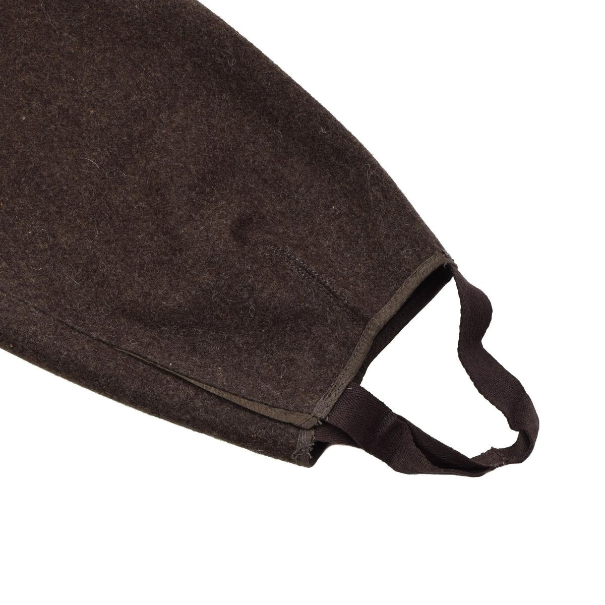Pantalon d’uniforme en laine de l’armée bulgare d’origine, surplus inutilisé marron foncé