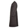 Manteau long en laine militaire bulgare d'origine, manteau d'hiver vintage formel gris