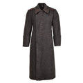 Manteau long en laine militaire bulgare d'origine, manteau d'hiver vintage formel gris