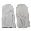 Mitaines militaires originales de la Bundeswehr, 2 doigts, pouce séparé, cuir blanc