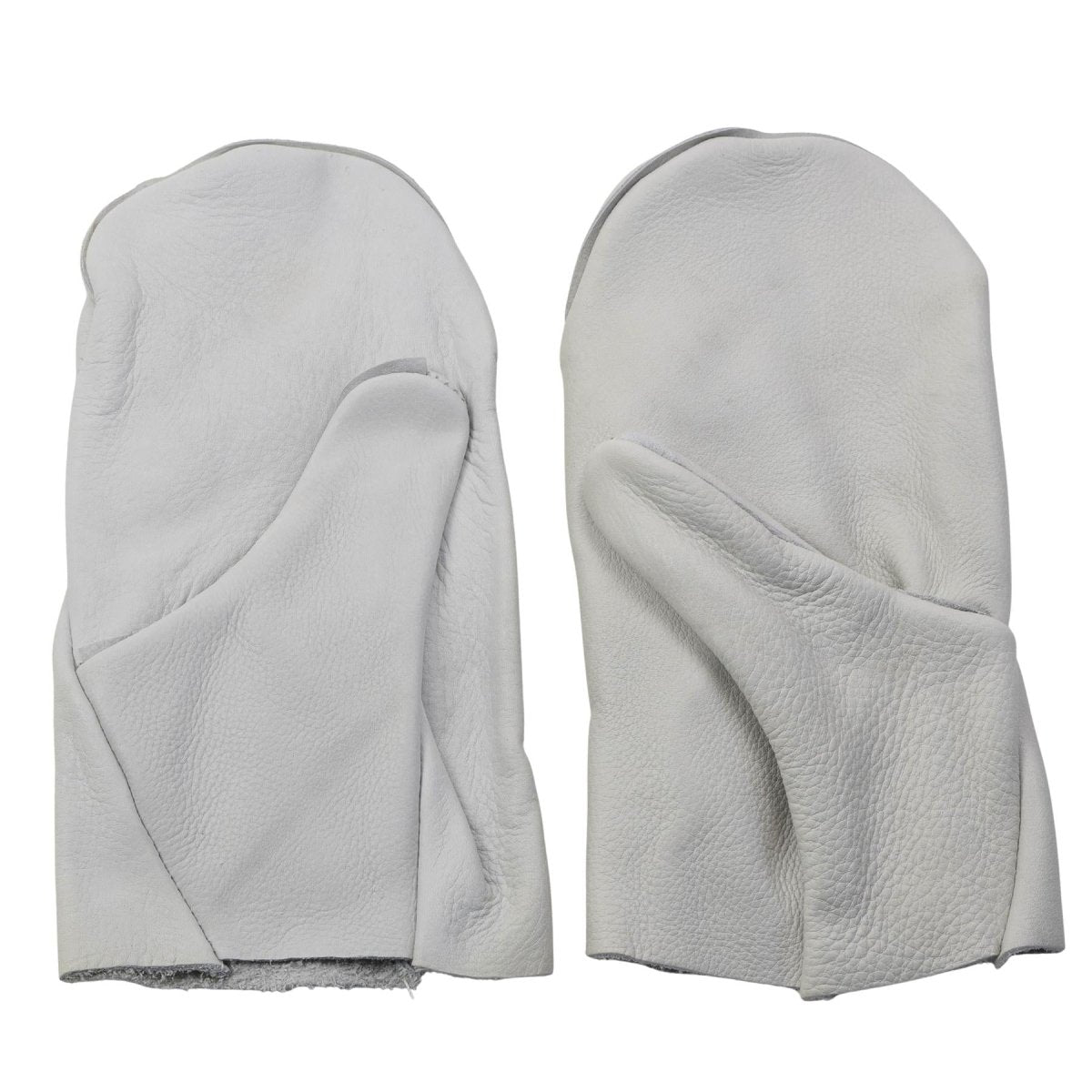 Mitaines militaires originales de la Bundeswehr, 2 doigts, pouce séparé, cuir blanc