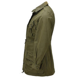 Veste de campagne originale de l'Armée canadienne Combat 1981 Surplus militaire vert olive