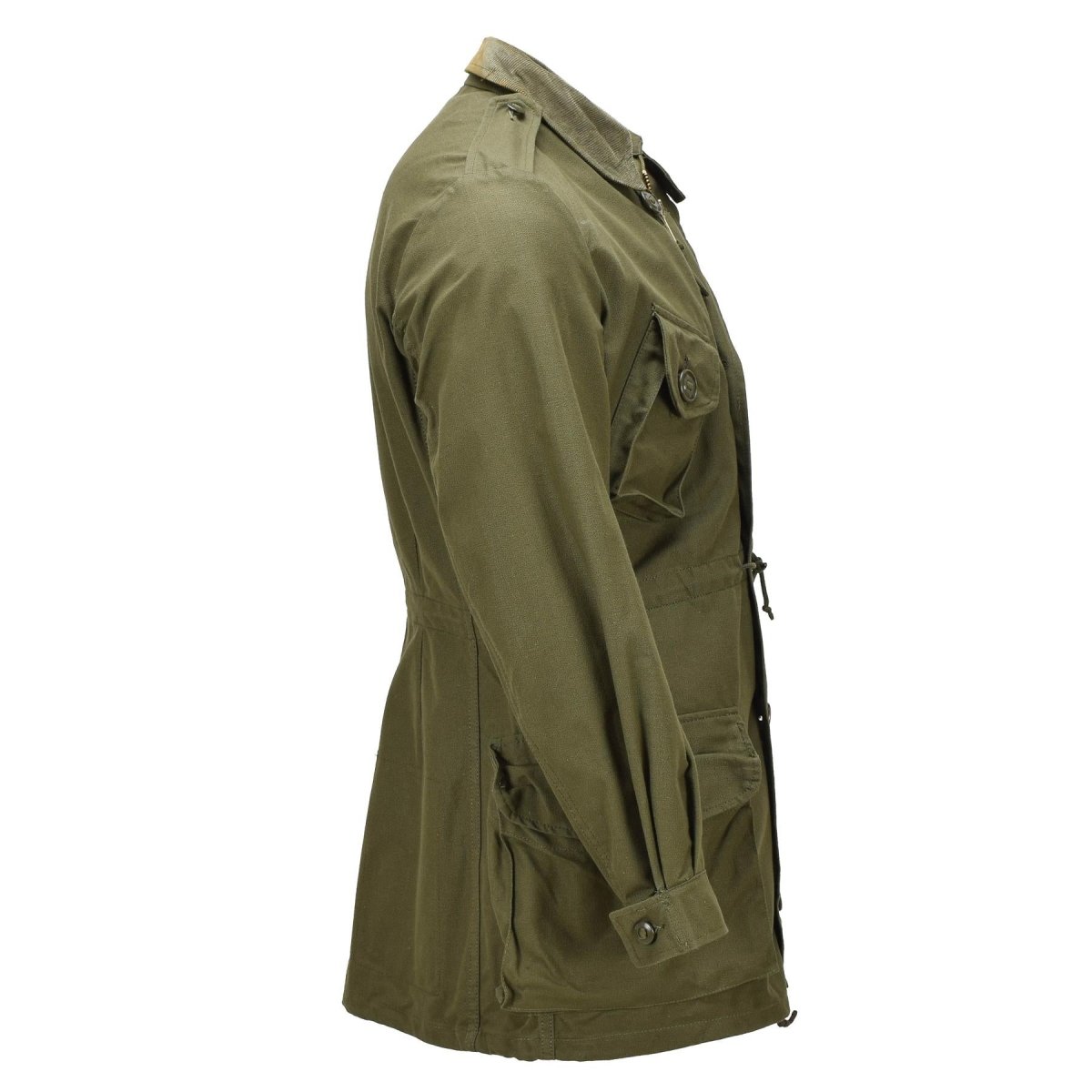 Veste de campagne originale de l'Armée canadienne Combat 1981 Surplus militaire vert olive