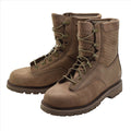 Bottes de combat en cuir originales de l'armée canadienne, surplus militaire respirant, marron