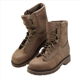 Bottes de combat en cuir originales de l'armée canadienne, surplus militaire respirant, marron