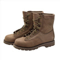 Bottes de combat en cuir originales de l'armée canadienne, surplus militaire respirant, marron