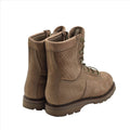 Bottes de combat en cuir originales de l'armée canadienne, surplus militaire respirant, marron