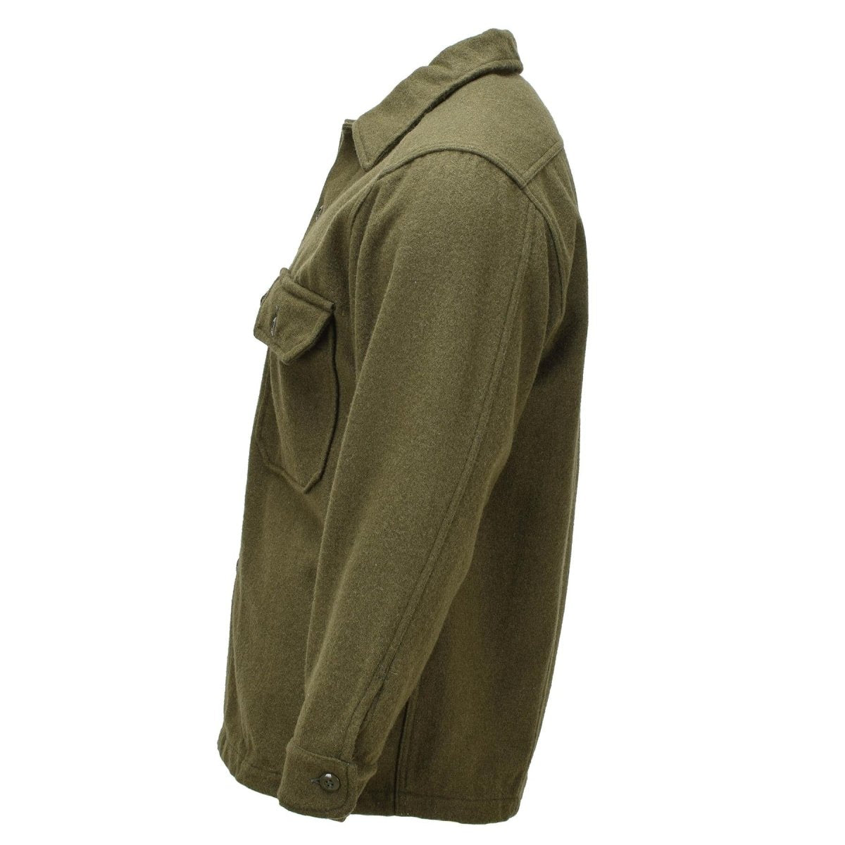 Veste de campagne en laine de l’armée canadienne originale vintage Military Surplus Olive