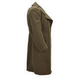 Manteau en laine original de l’armée canadienne, surplus militaire vintage vert olive