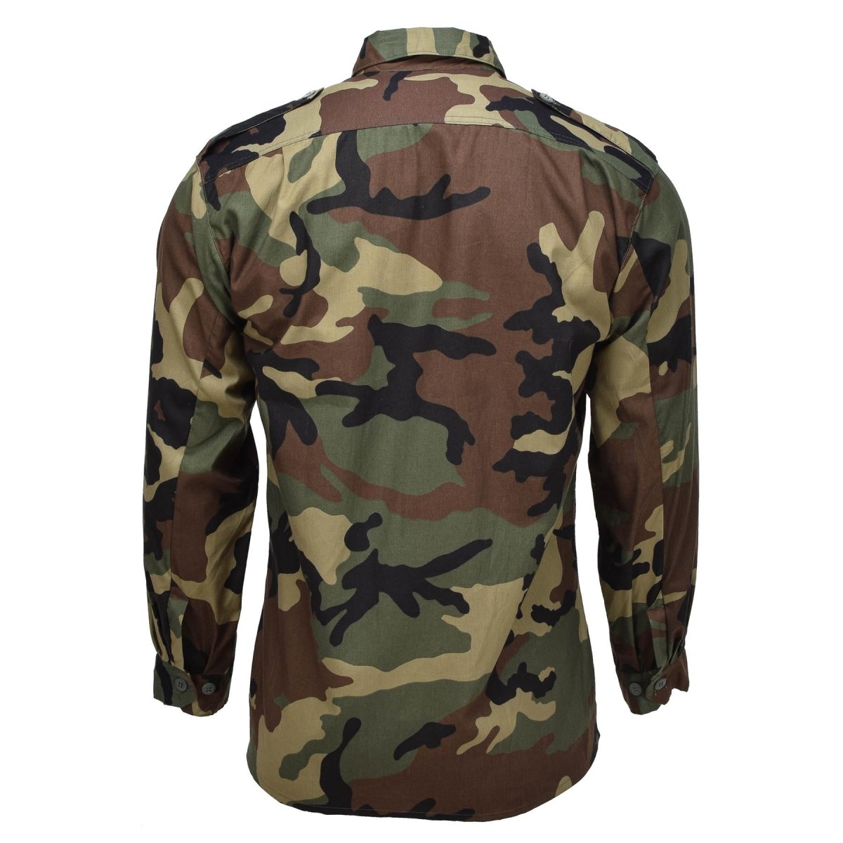 Chemise militaire croate originale en coton BDU camouflage boisé surplus de l'armée NEUF