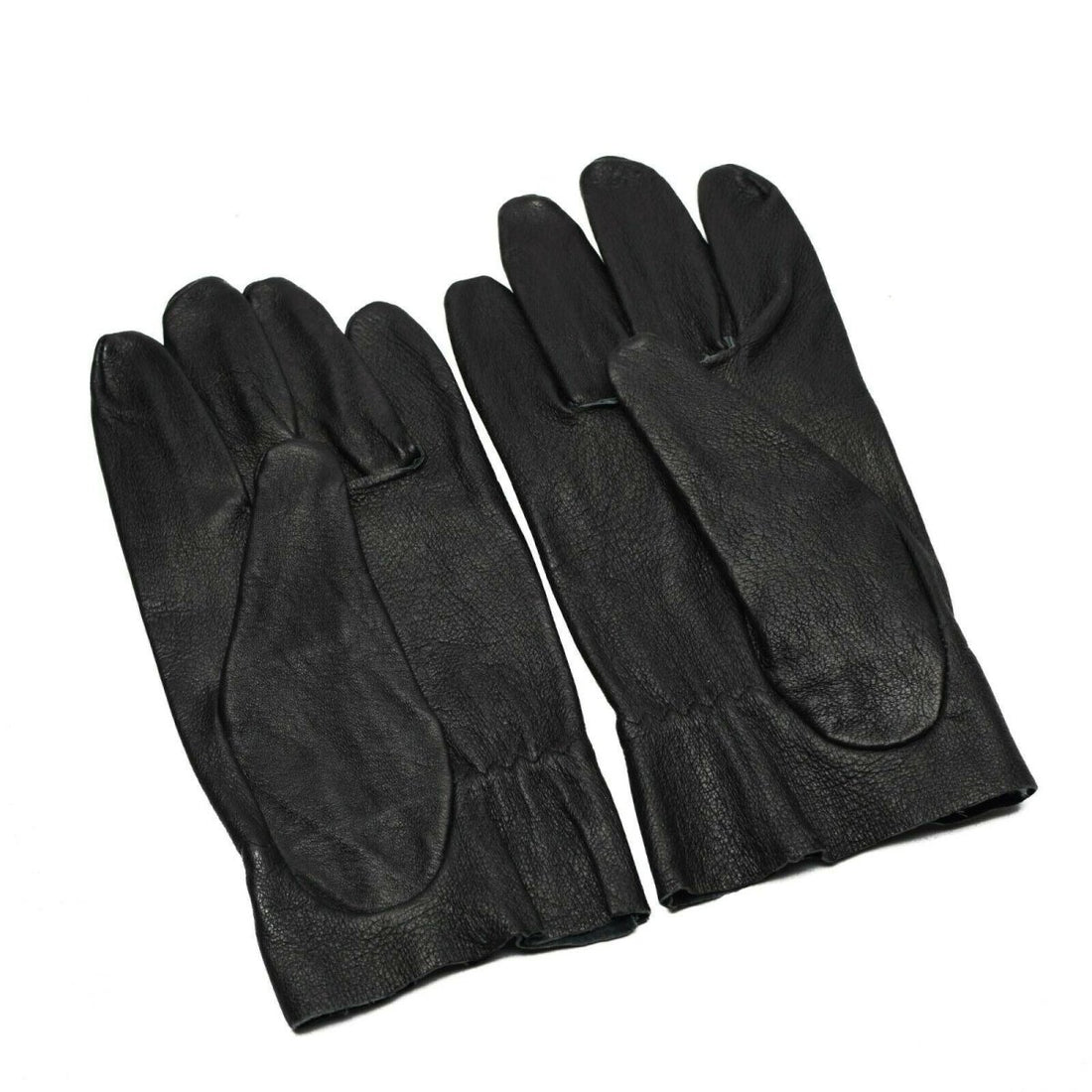 Gants de combat en cuir d'origine de l'armée tchèque. Cuir véritable noir NEUF