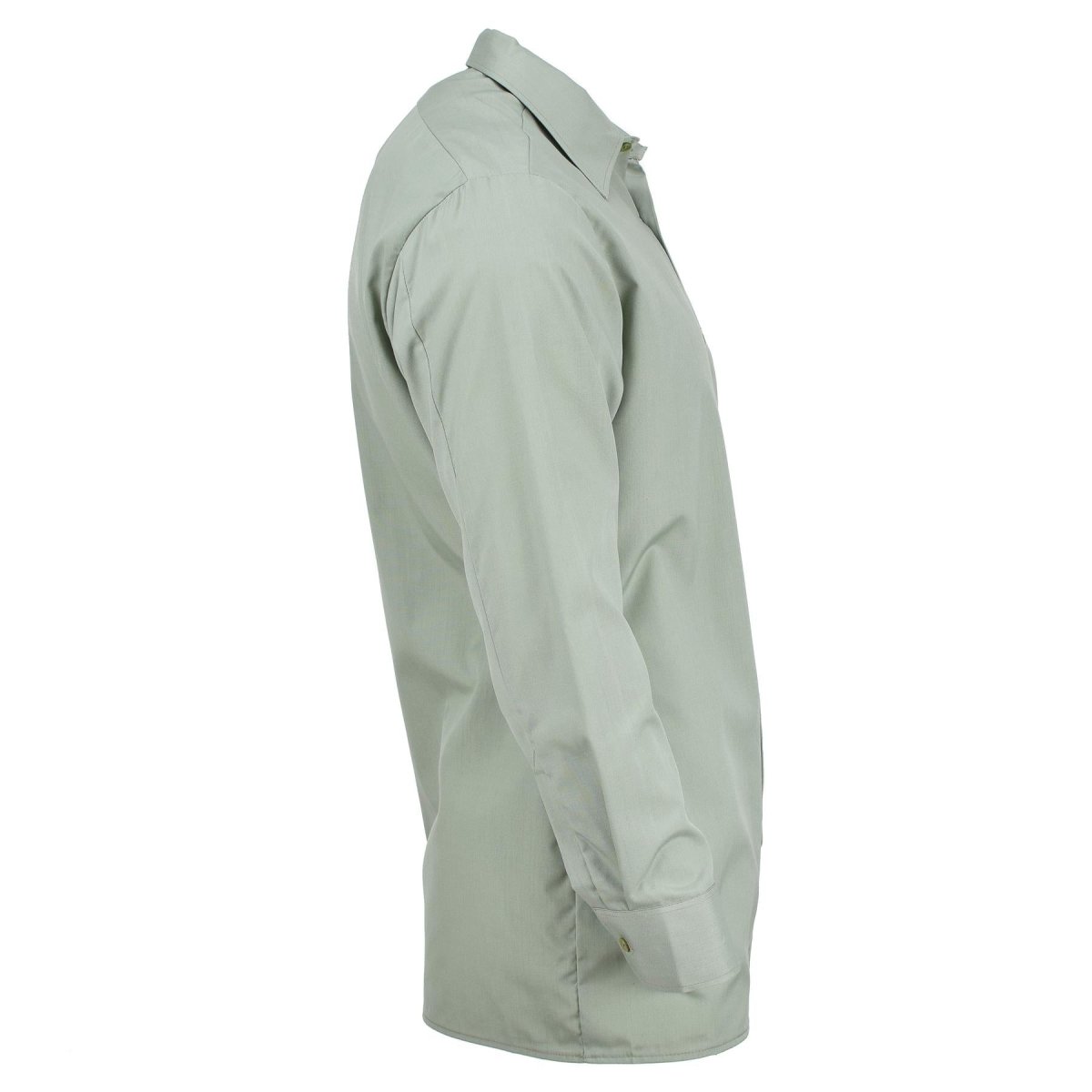Chemise de l'armée tchèque originale olive à manches longues et boutons, surplus militaire NEUF