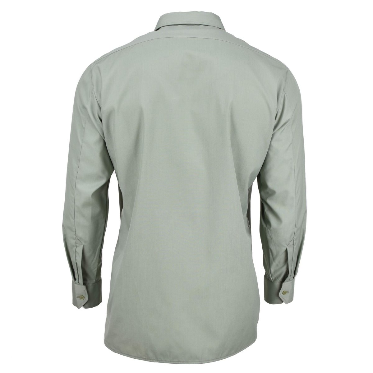 Chemise de l'armée tchèque originale olive à manches longues et boutons, surplus militaire NEUF