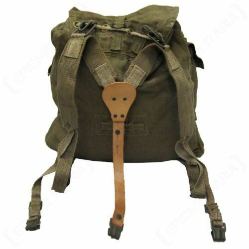 Sac à dos en toile M60 de l'armée tchèque originale, sac à dos militaire Vintage avec sangles en Y