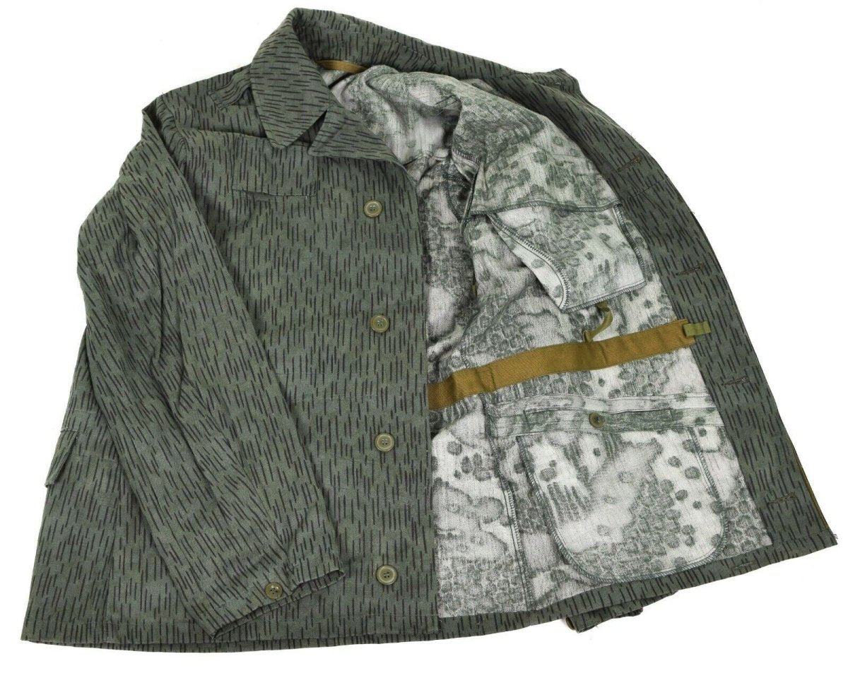 Veste de combat militaire originale de l'armée tchèque M60 Parka camouflage goutte de pluie 