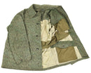 Original Czech army M60 field jacket parka with rain drop camouflage, interior pockets, and durable fabric details.