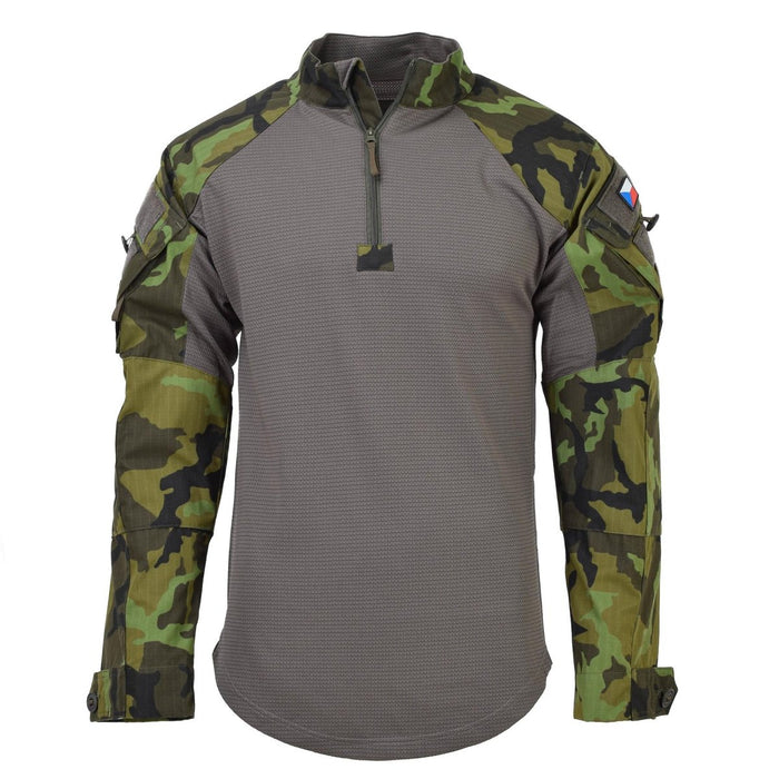 Chemises de combat tactiques originales de l'armée tchèque Ubac Woodland Camo à manches longues NOUVEAU - GoMilitar