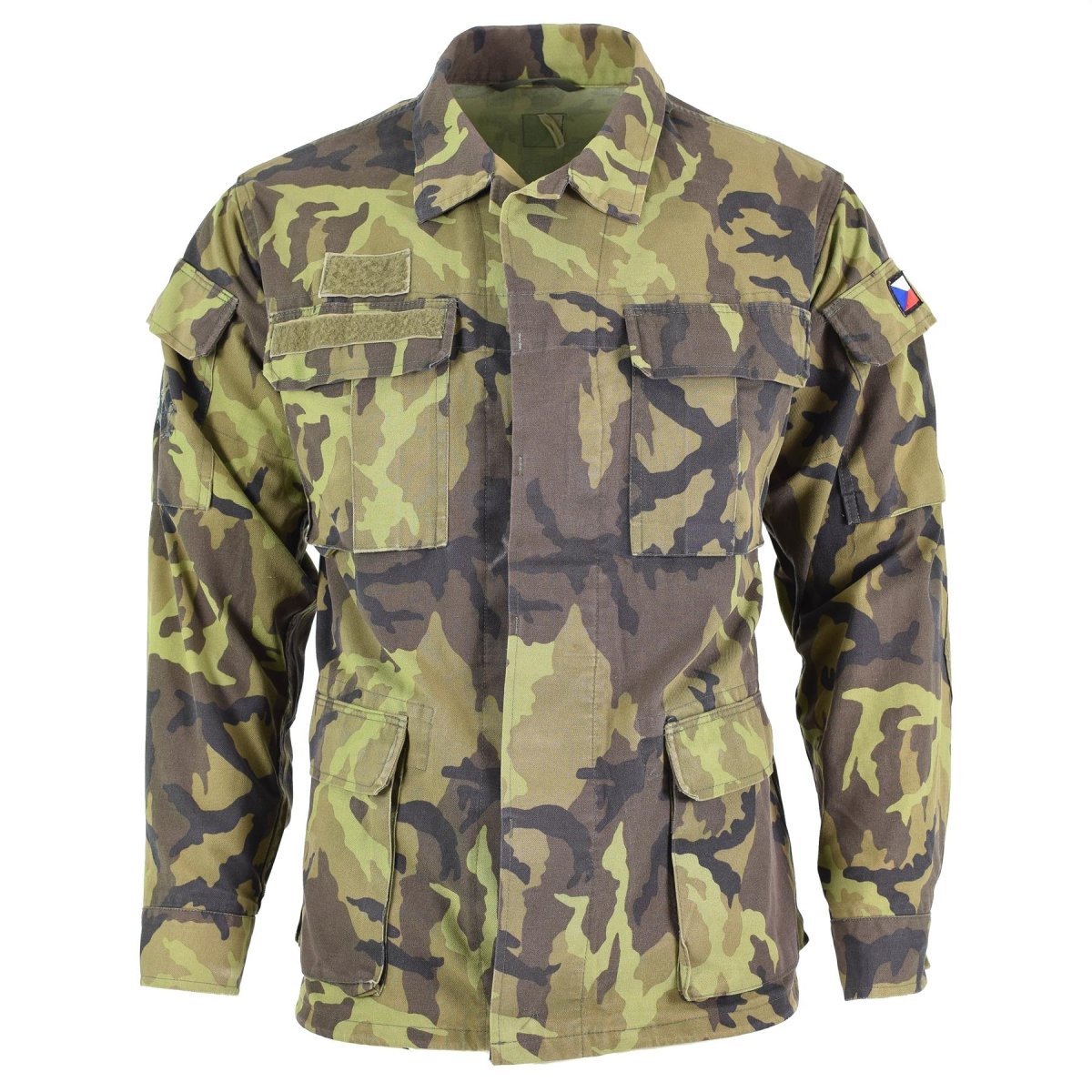 Veste de campagne originale des troupes de l'armée tchèque, parka à motif camouflage à feuilles, surplus militaire