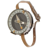 Bracelet militaire tchèque original boussole carte mesure bracelet en cuir marron