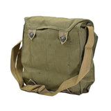 Sac à bandoulière original pour masque à gaz militaire tchèque en toile verte vintage surplus NEUF
