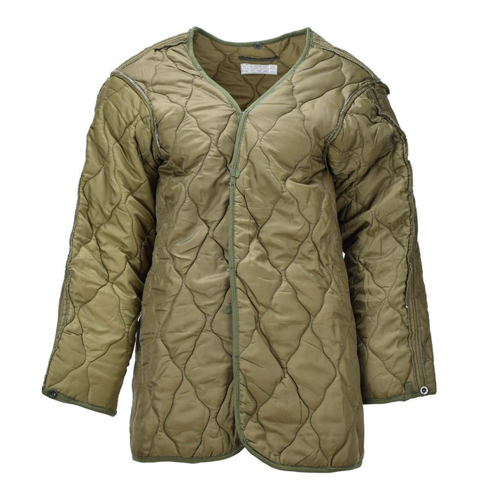 Veste militaire tchèque originale doublure thermique matelassée fermeture boutonnée olive - GoMilitar