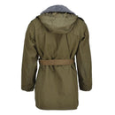 Original Czech Military parka belted faux fur liner winter jacket hooded olive - GoMilitar