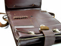 Étui de carte de carte de carte de sac à épaule militaire tchèque Case de document Brown