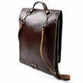 Étui de carte de carte de carte de sac à épaule militaire tchèque Case de document Brown