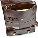 Étui de carte de carte de carte de sac à épaule militaire tchèque Case de document Brown