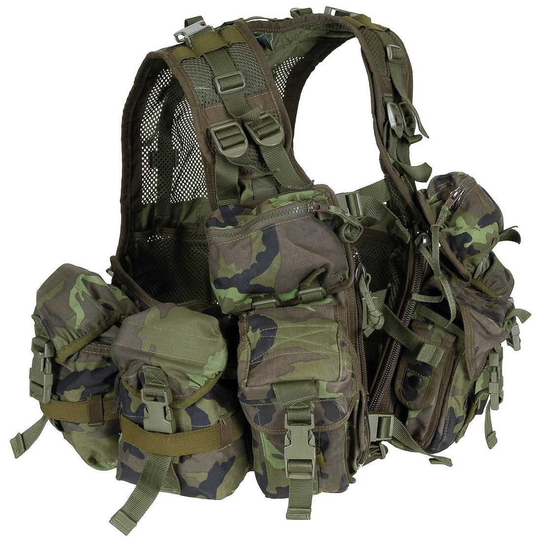 Gilet tactique militaire tchèque d'origine, système de roulement de charge de Combat M95 camouflage