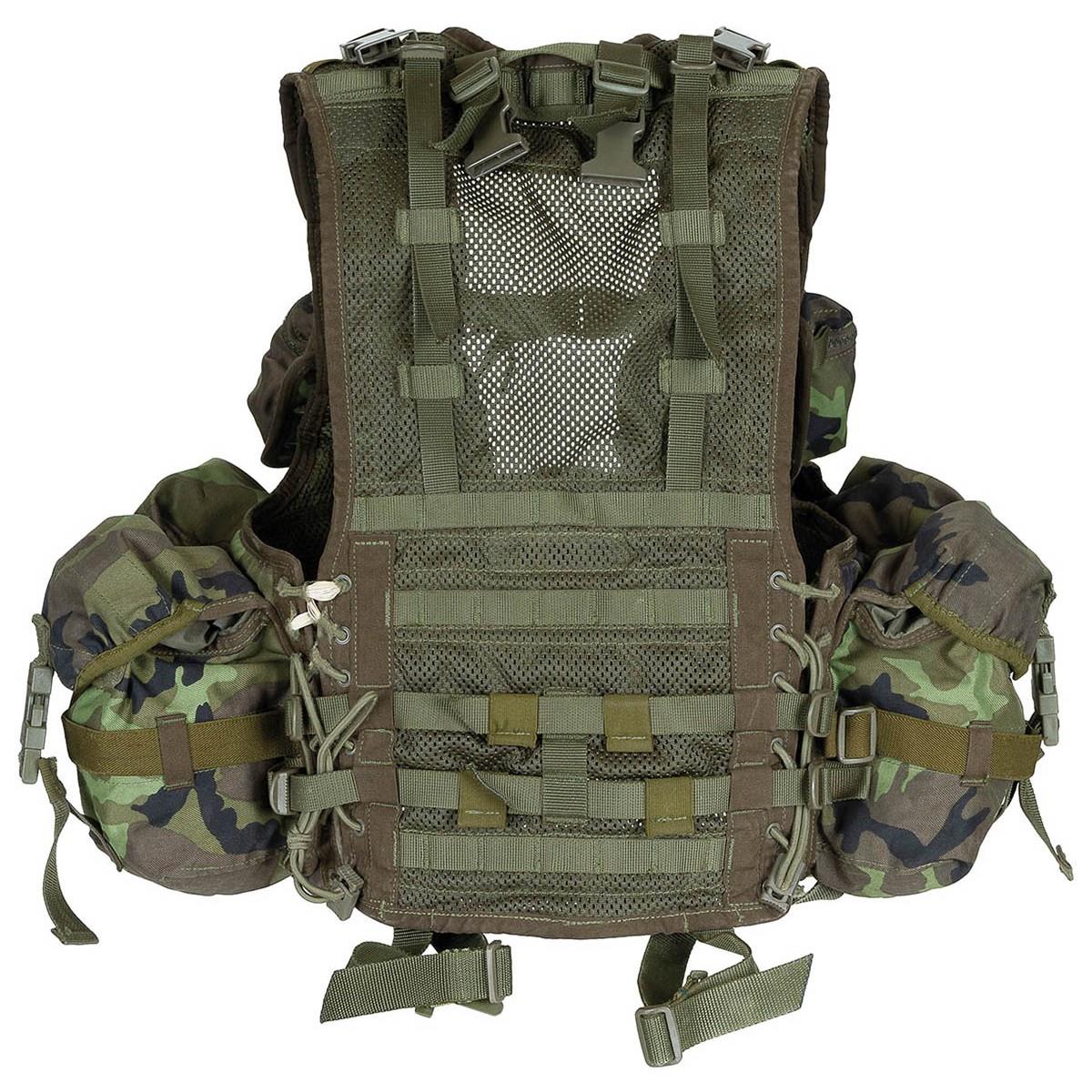 Gilet tactique militaire tchèque d'origine, système de roulement de charge de Combat M95 camouflage