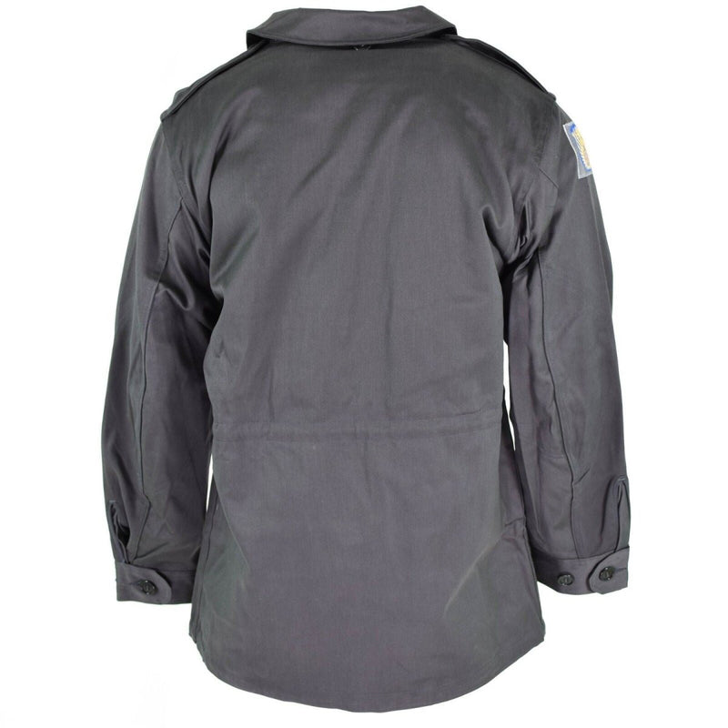 Veste de combat originale de l'armée danoise M71, surplus militaire gris du Danemark