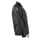 Original Danish army M71 short cut military jacket in grey with sleeve patch, vintage durable field surplus design