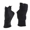 Gants militaires danois noirs originaux chauffants sans doigts antidérapants avec paume armée NEUF