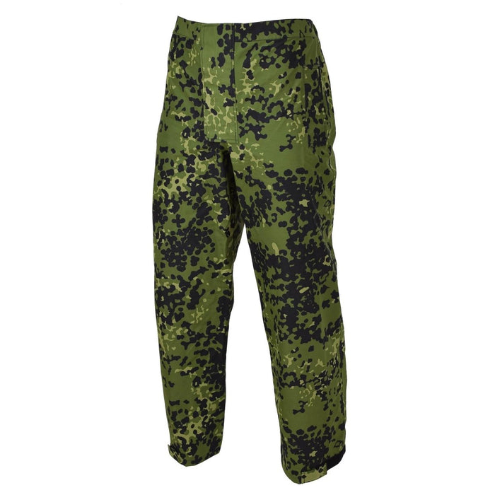 Pantalon de pluie camouflage militaire danois original M84 pantalon élastique imperméable NOUVEAU - GoMilitar