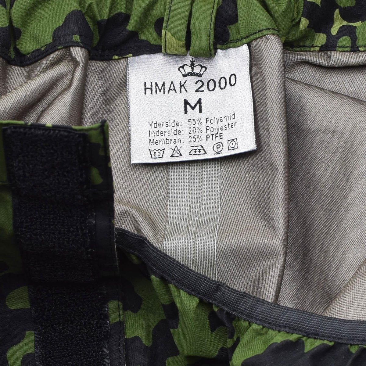 Pantalon de pluie imperméable et élastique d'origine militaire danoise camouflage M84 NEUF