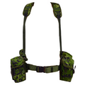 Ensemble de sangles militaires danois originales M/96 CQC, 6 pièces réglables, camouflage M84