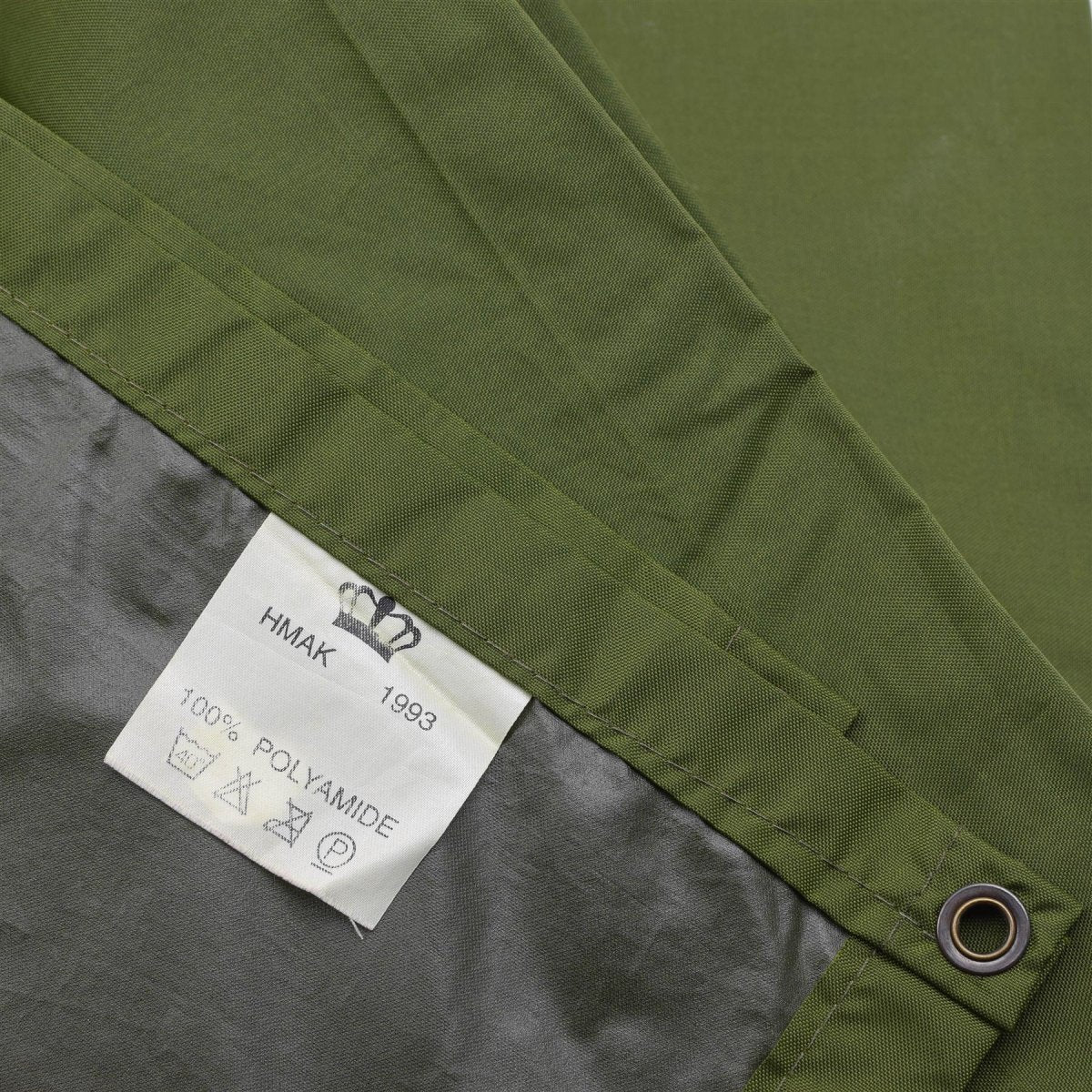 Bâche imperméable militaire danoise originale en Poliamide 175x275cm vert