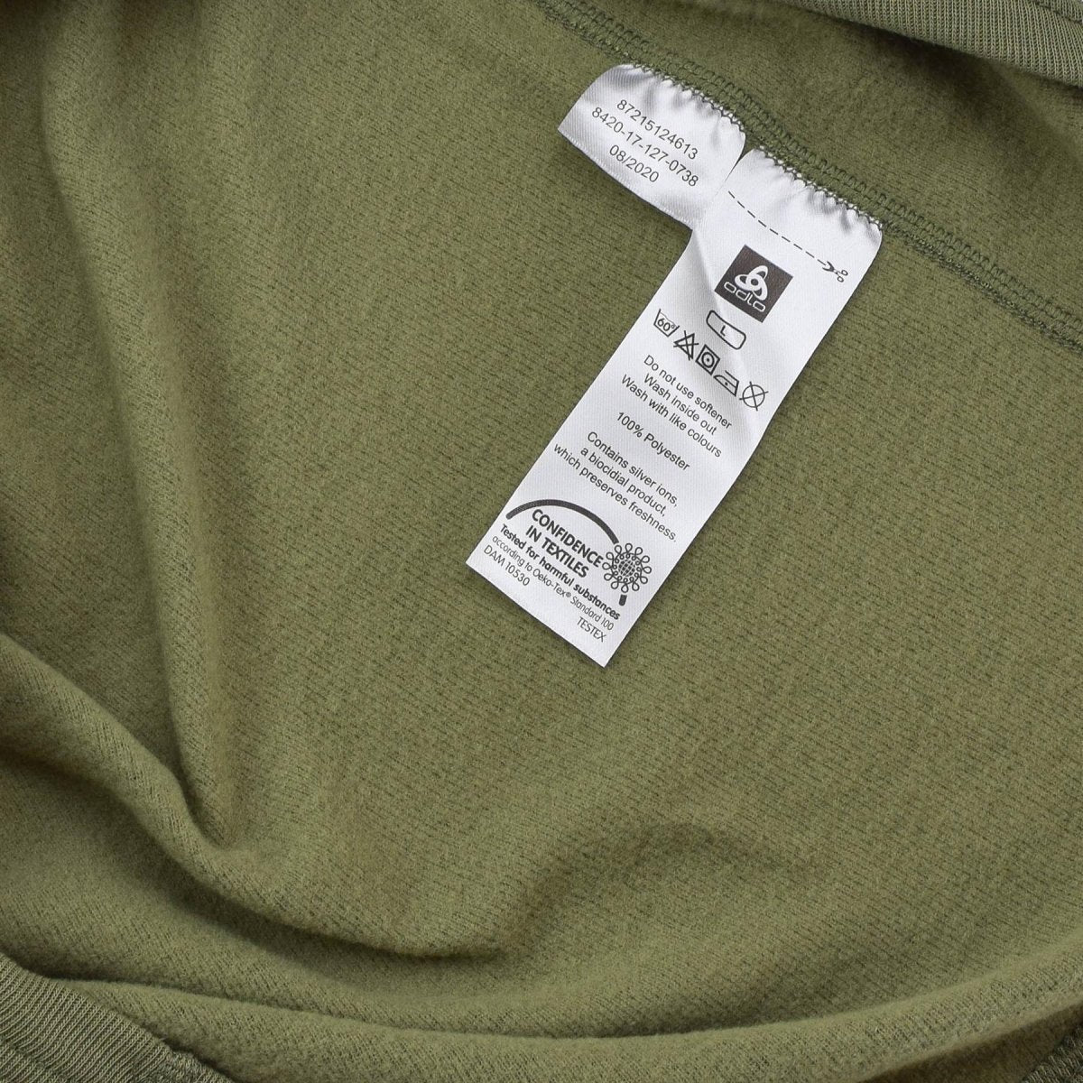 Maillot de corps original de l'armée néerlandaise, col haut, isolation thermique, olive