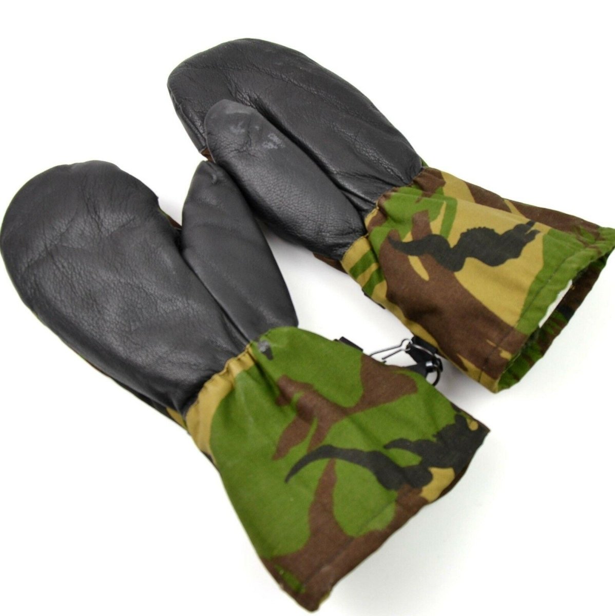 Mitaines originales de camouflage forestier DPM de l'armée néerlandaise. Gants militaires néerlandais