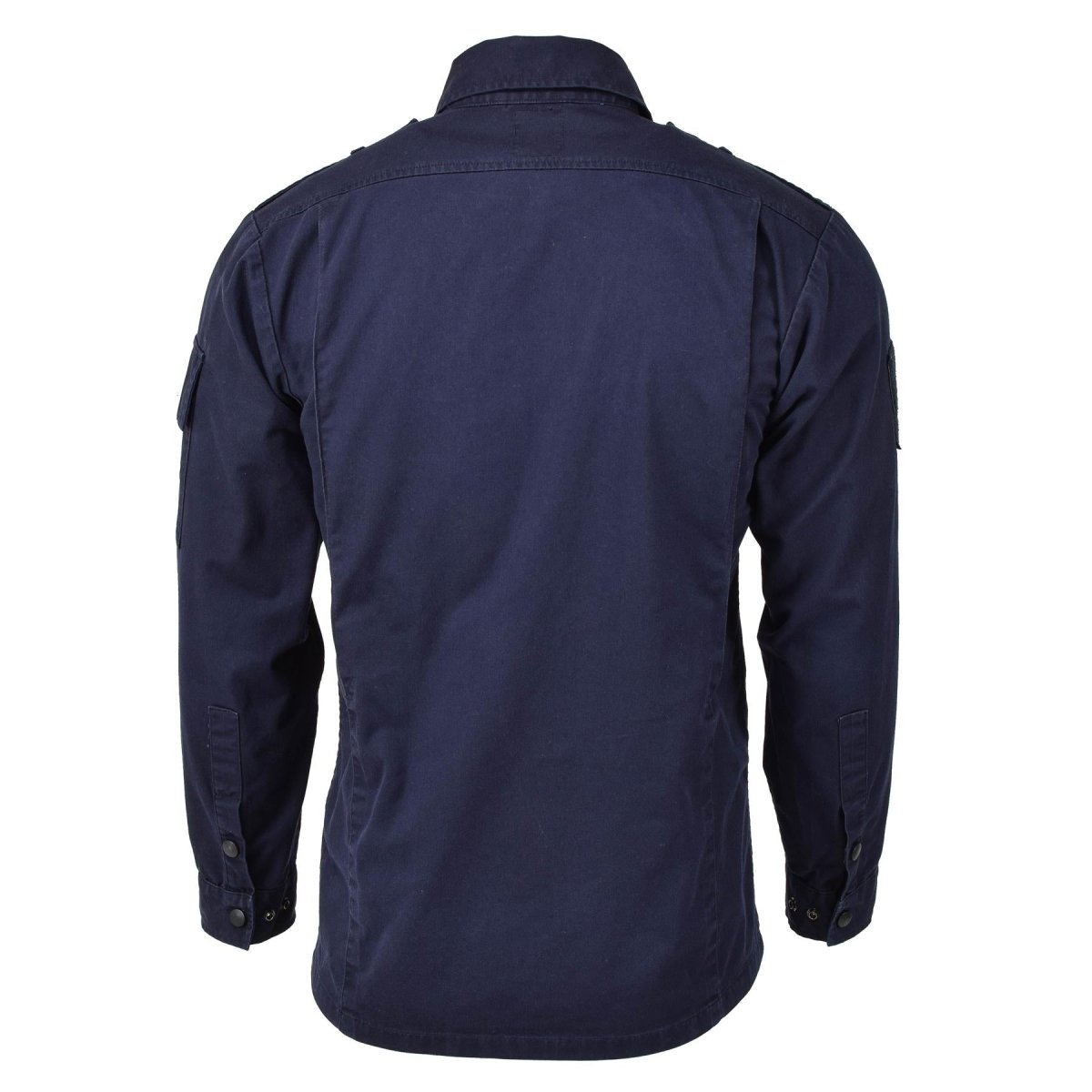 Veste de travail originale de l'armée néerlandaise, uniforme bleu, chemise militaire à manches longues