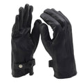 Gants d'hiver en cuir d'origine de l'armée néerlandaise, doublés chauds, pour temps froid, noirs