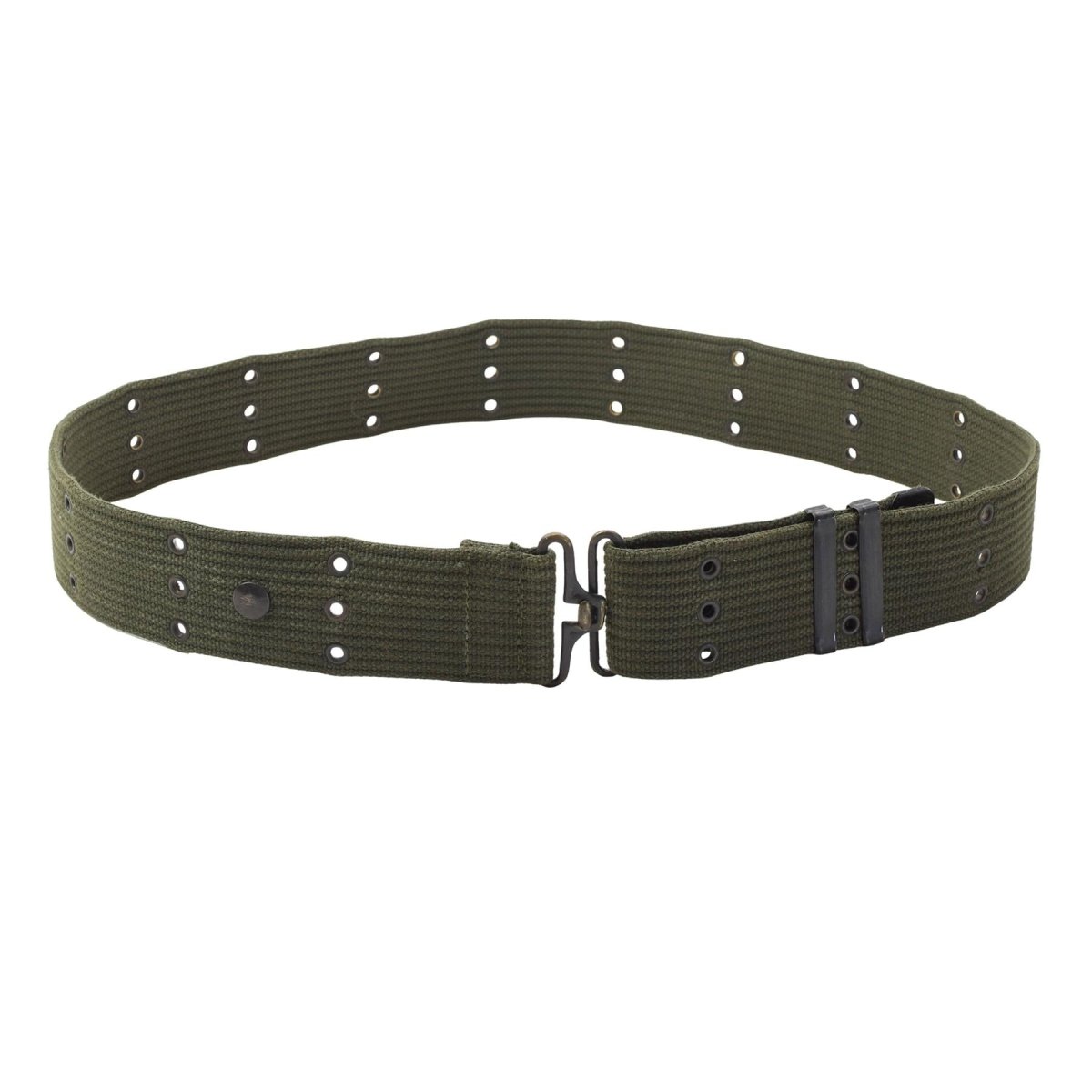 Ceinture tactique originale de l'armée néerlandaise, couplage de trous en Nylon, surplus militaire Olive