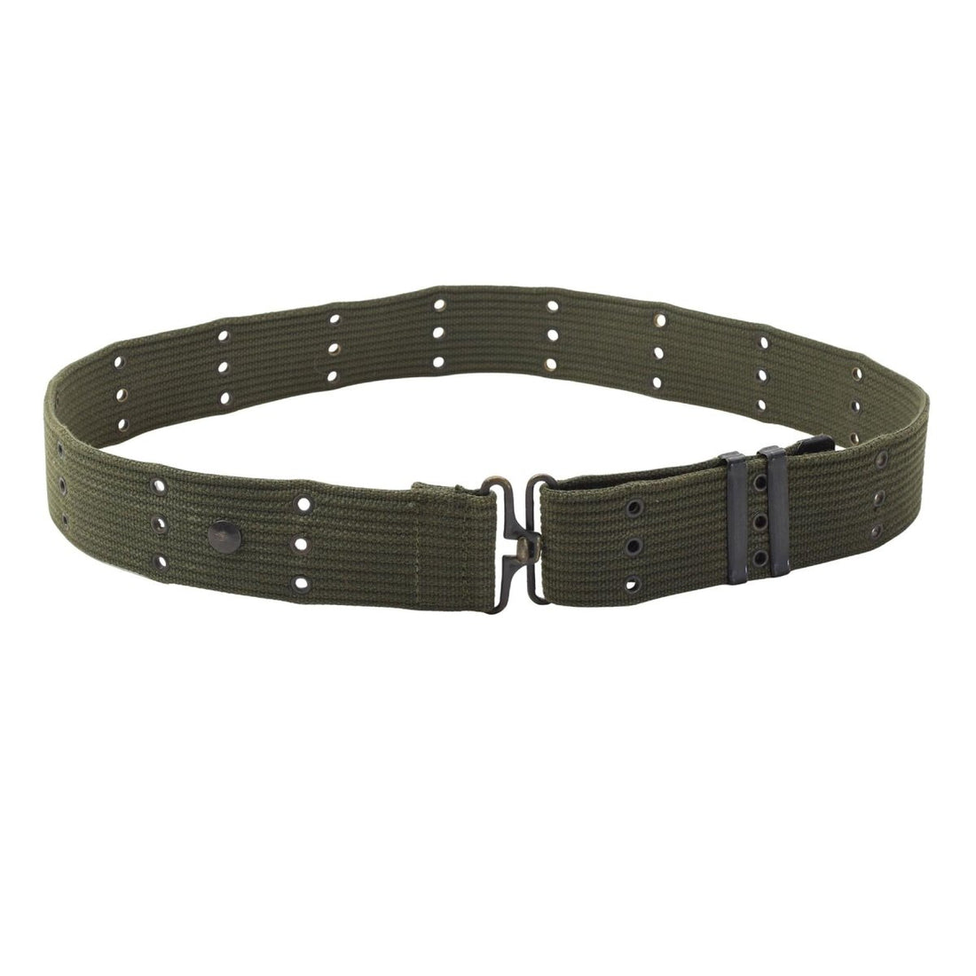 Ceinture tactique originale de l'armée néerlandaise, couplage de trous en Nylon, surplus militaire Olive